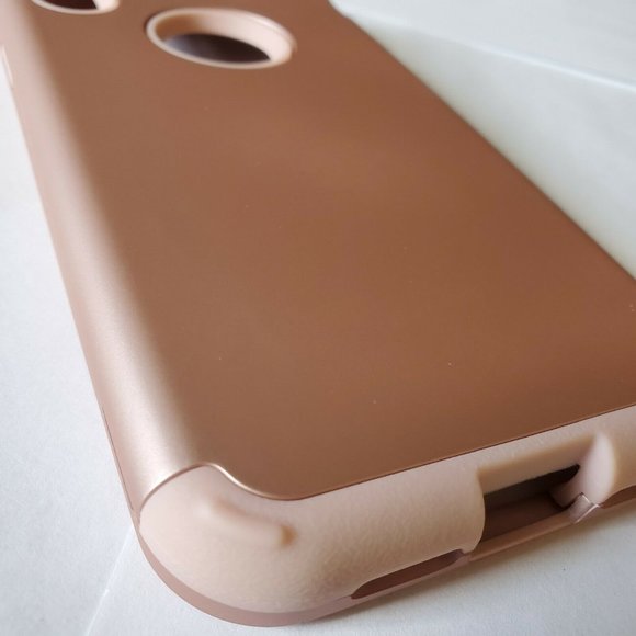 iphone XS Max 6.5 Case Rose Gold and Pink  Rubber - Picture 5 of 6